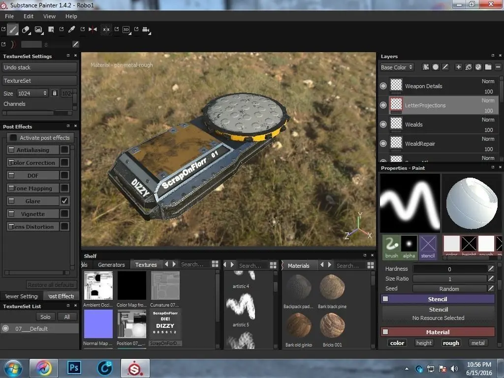 Dizzy computer screen showing vehicle Free low-poly 3D model