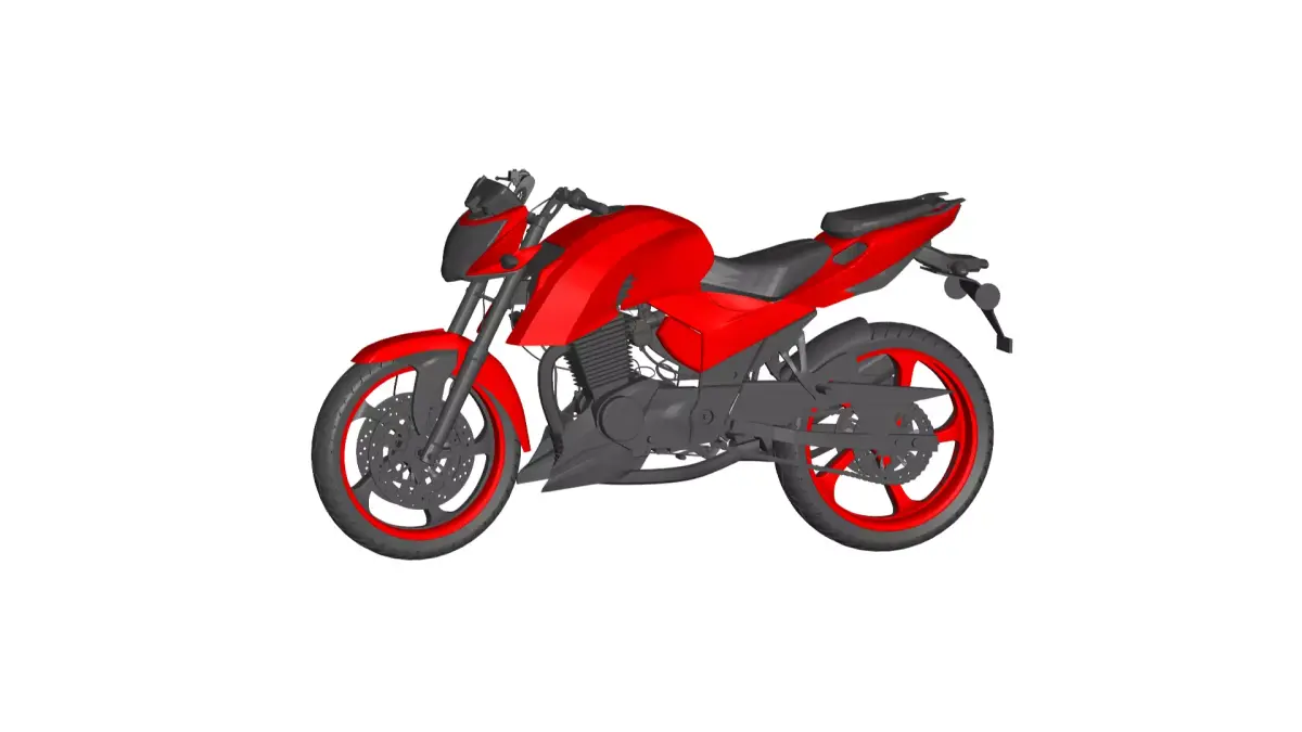 TVS Apache RTR 200 3D model