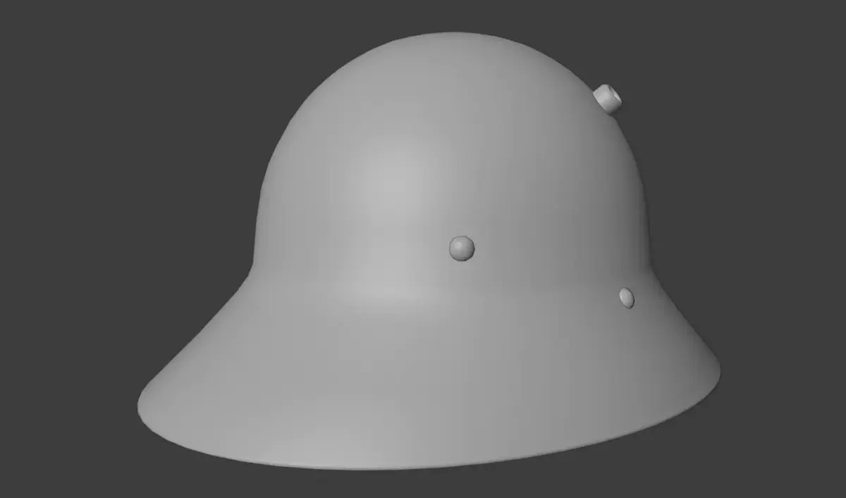 M30 and M32 Helmet Low-poly 3D model