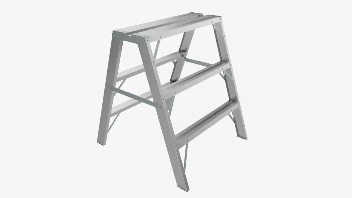 Foldable sawhorse ladder 3D model