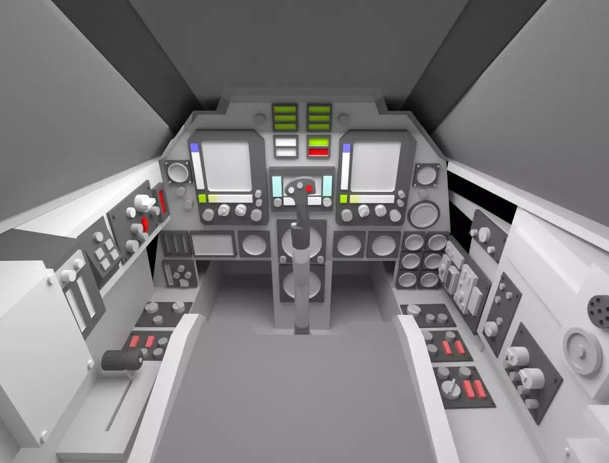 Fighter Cockpit  3D model