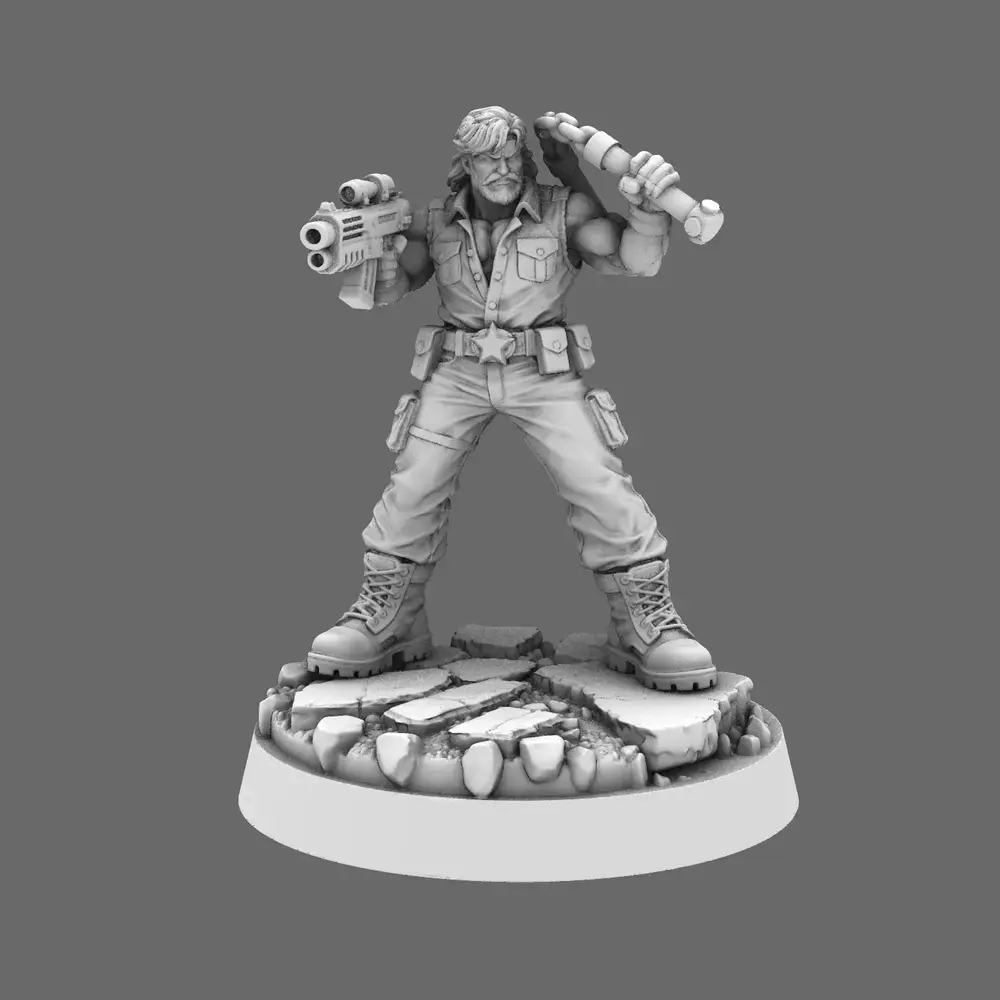 Colonial Troops Action Hero Chuck 3D print model