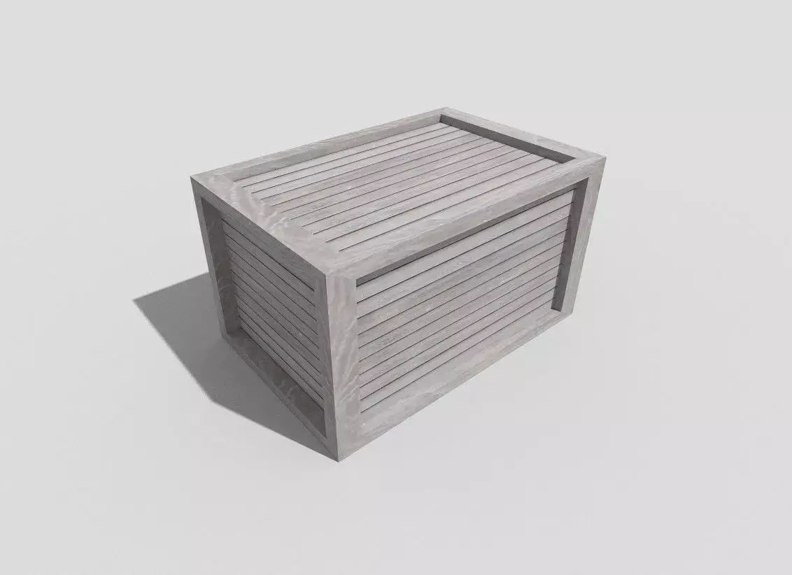 low poly wooden crate Low-poly 3D model buy