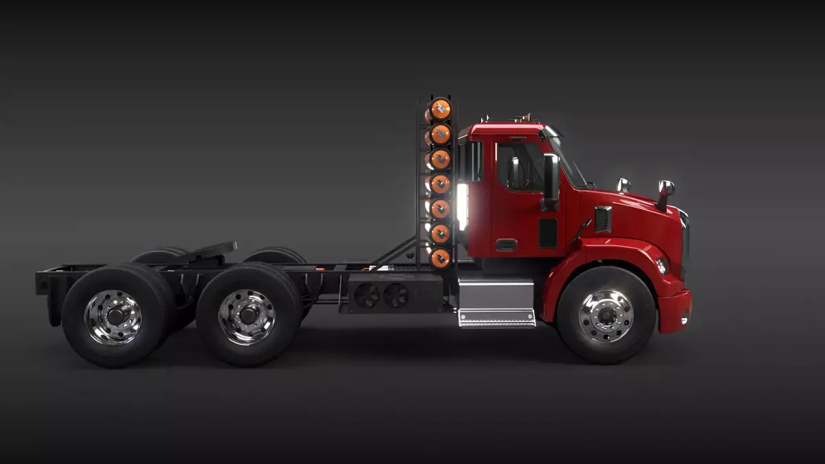 Hydrogen Generic Semi Truck 3D model