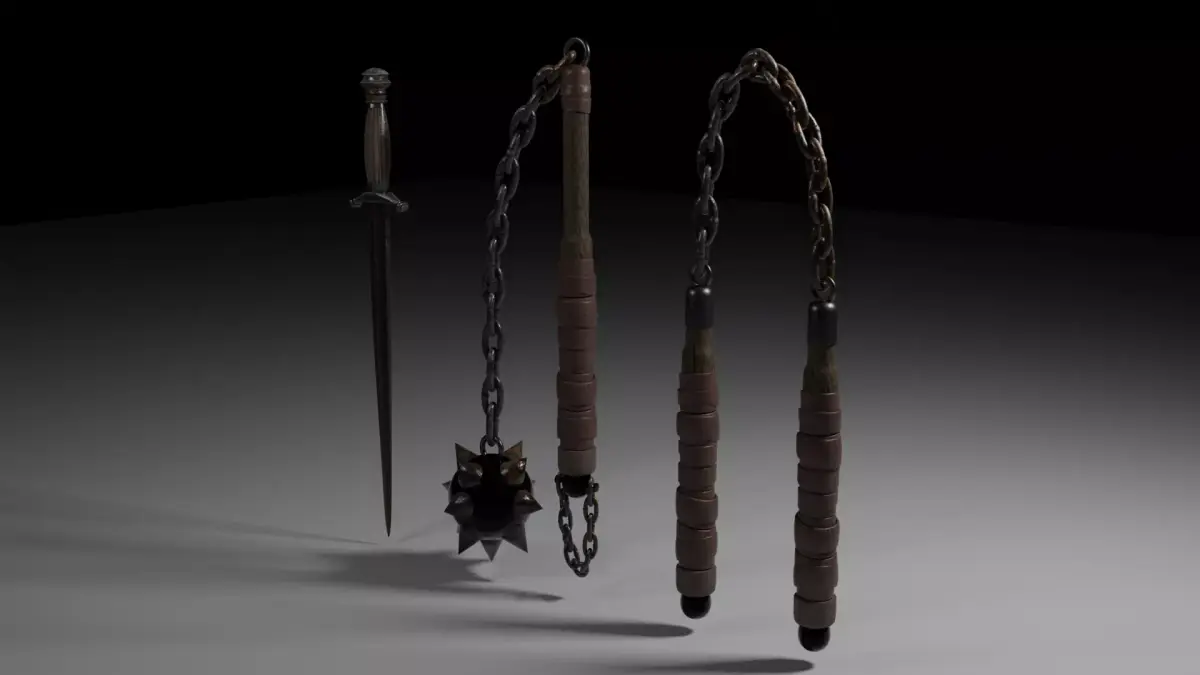 Medieval Weapons Model Pack Low-poly 3D model