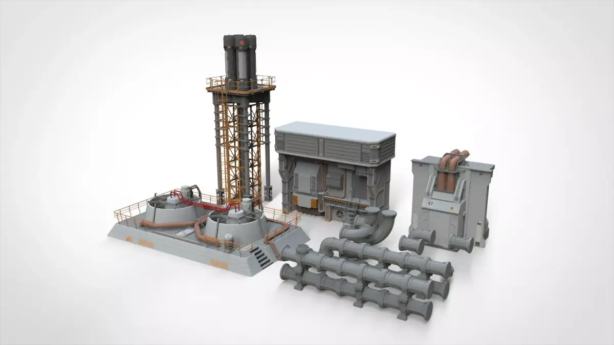 sci fi props 2 3D model