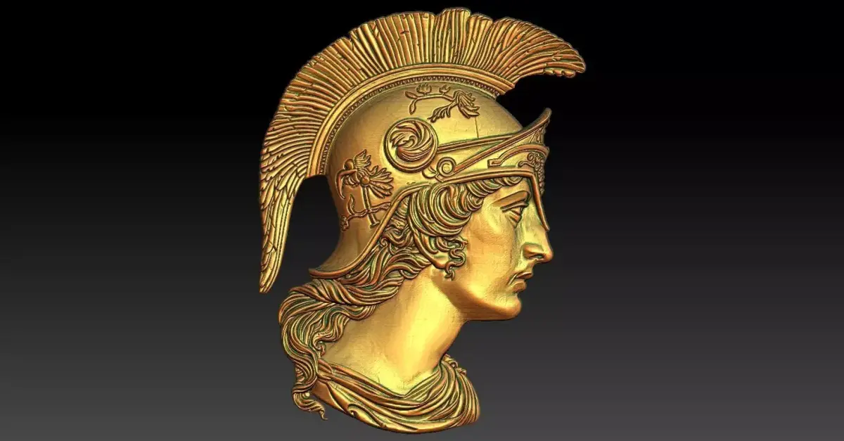 Roman warrior CNC Relief Model 3D print model purchase