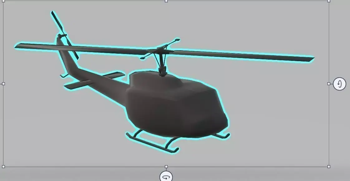 uh1 helicopter Free 3D model