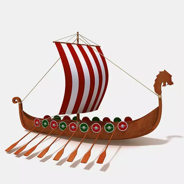 Viking ship 3D model get