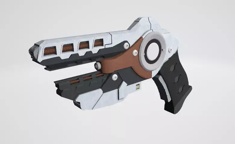 Pistol Ender Game Low-poly 3D model