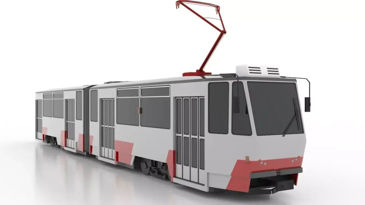 Tatra KT4TM Low Low-poly 3D model