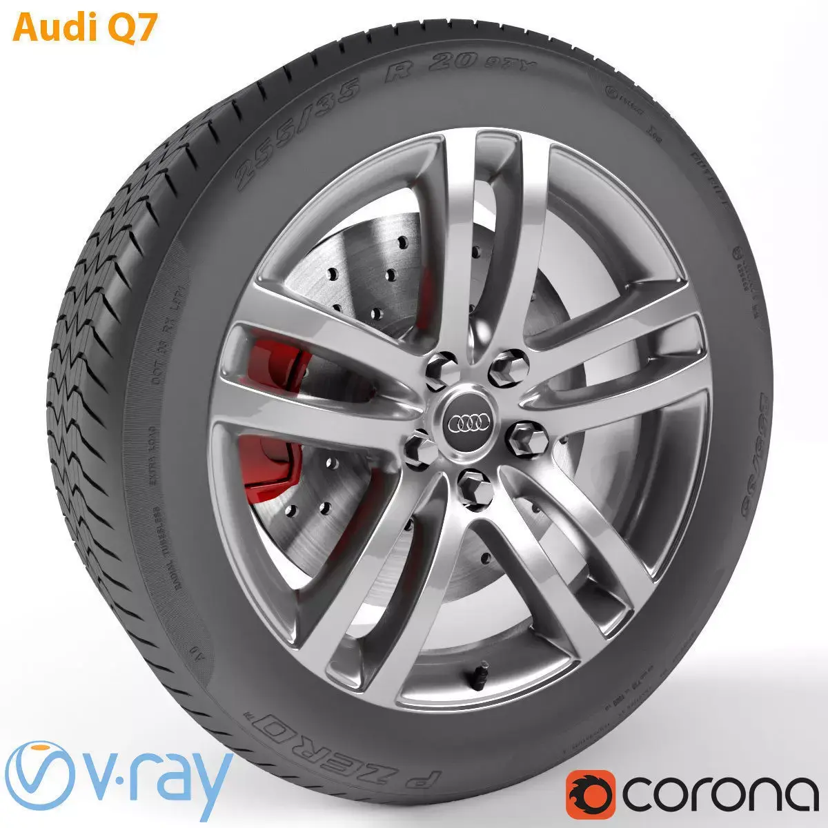 Audi Q7 Wheel 3D model