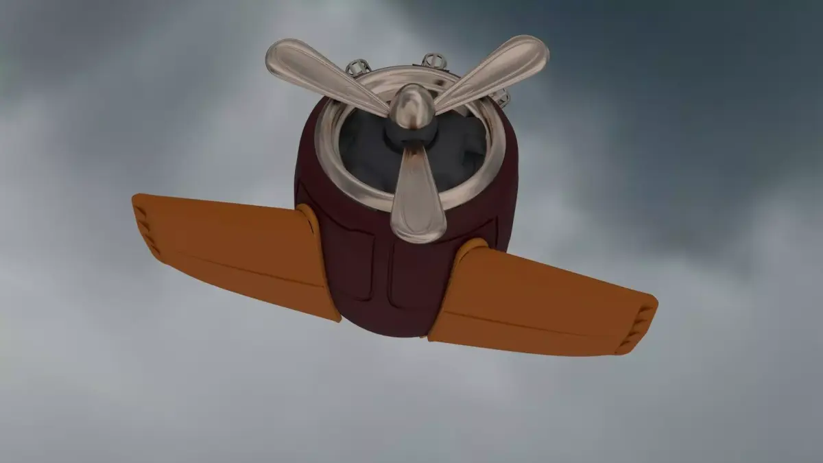 animation aircraft 3D model