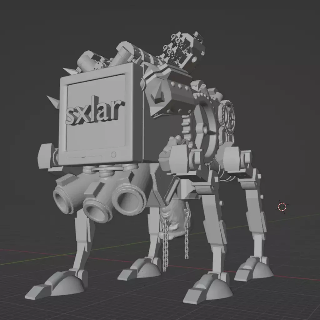 Robot Walker Free 3D model