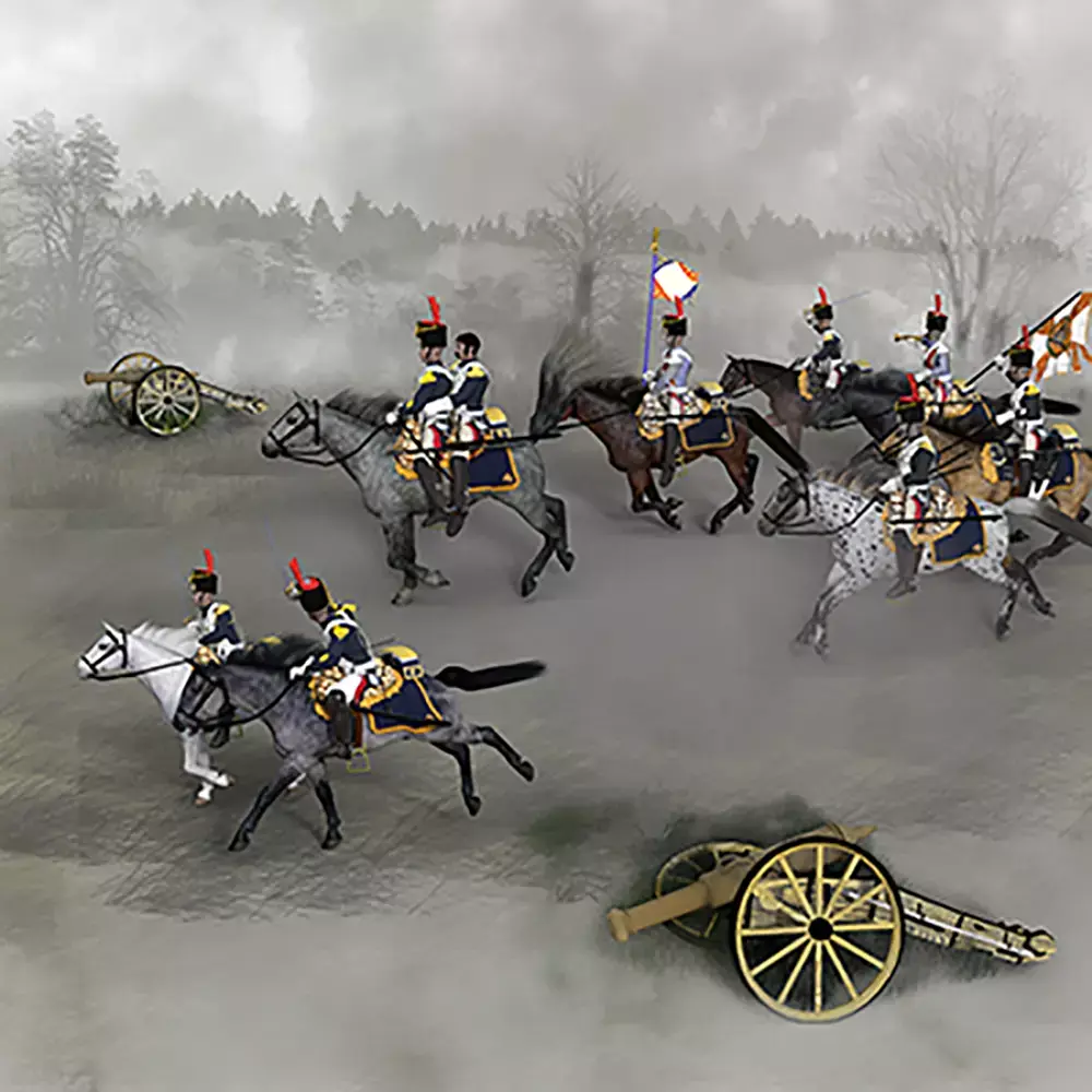 Napoleonic Grenadier Guard Cavalry 3D model