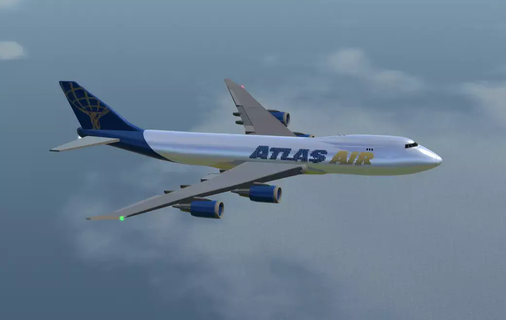 Boeing 747 CGI 3D Model Low-poly 3D model
