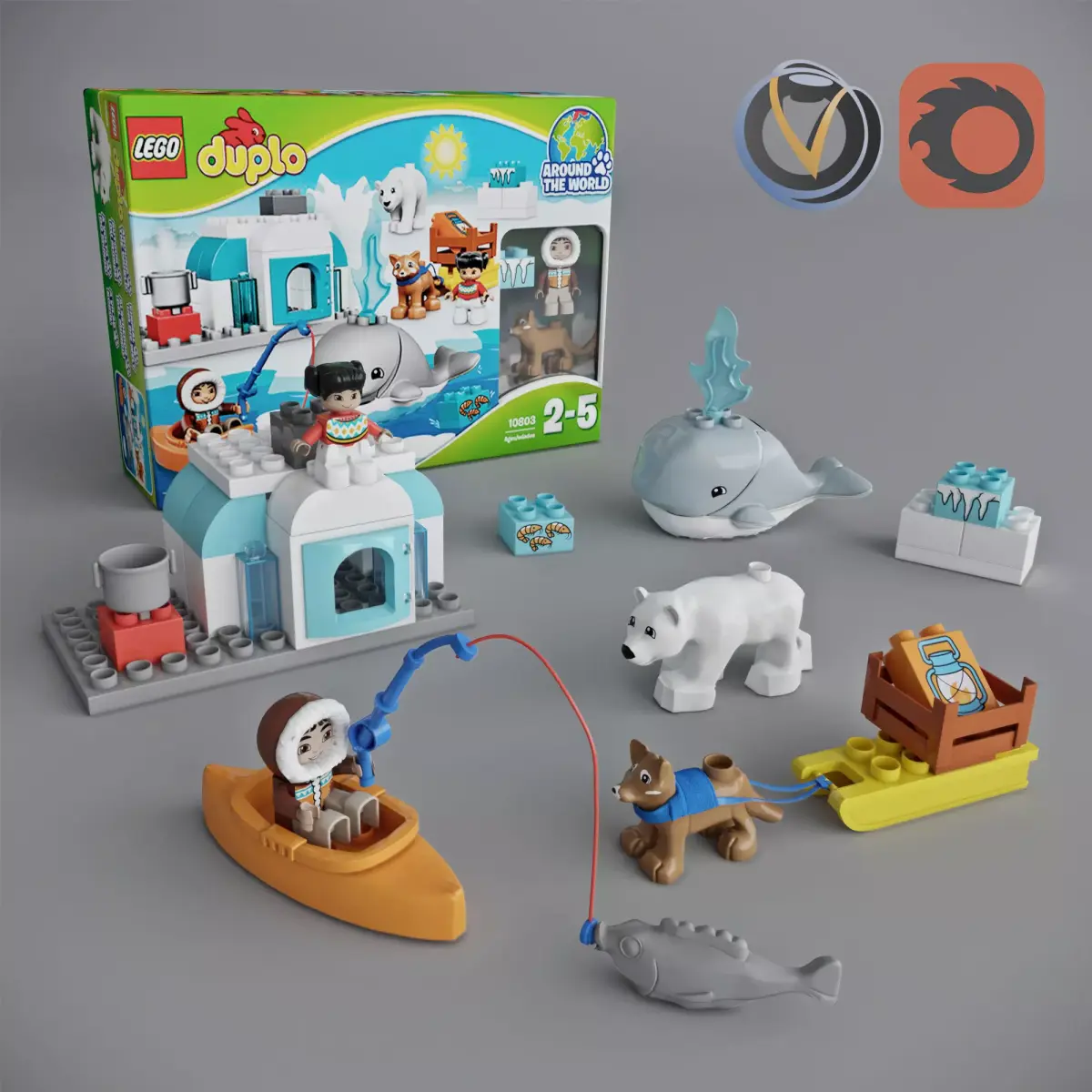 LEGO DUPLO AROUND THE WORLD ARCTIC 3D model