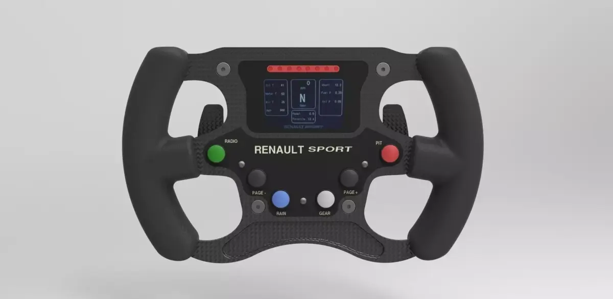 Formula Renault 2000 2015 steering wheel 3D model