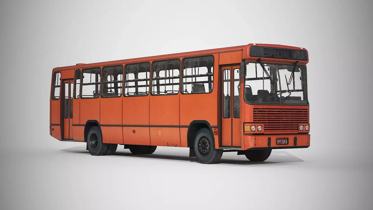 Urban Bus  Low-poly 3D model