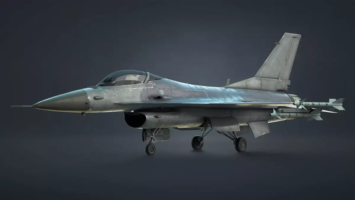 F-16 Fighting Falcon Game Ready Low-poly 3D model