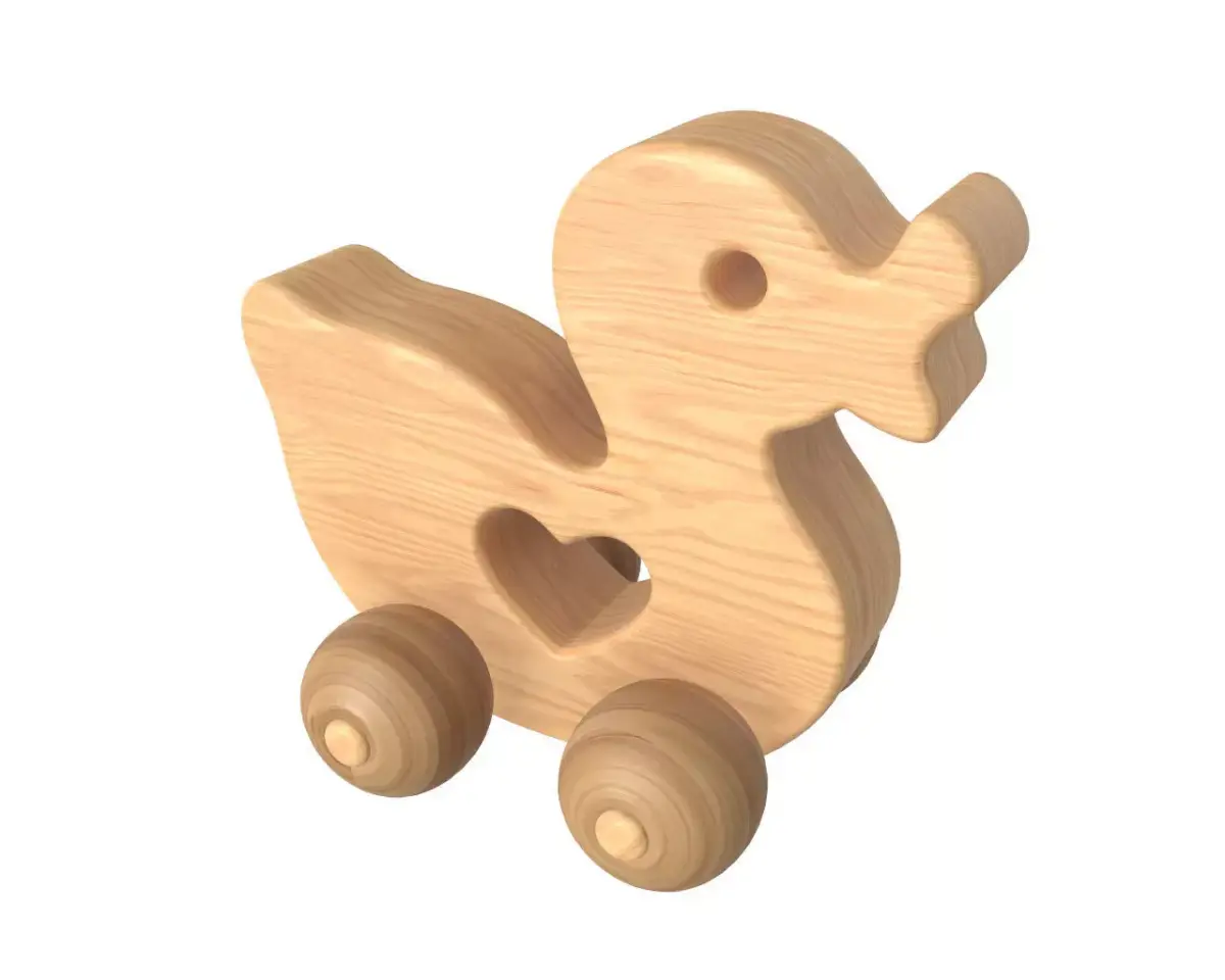 Duck wooden 3D model