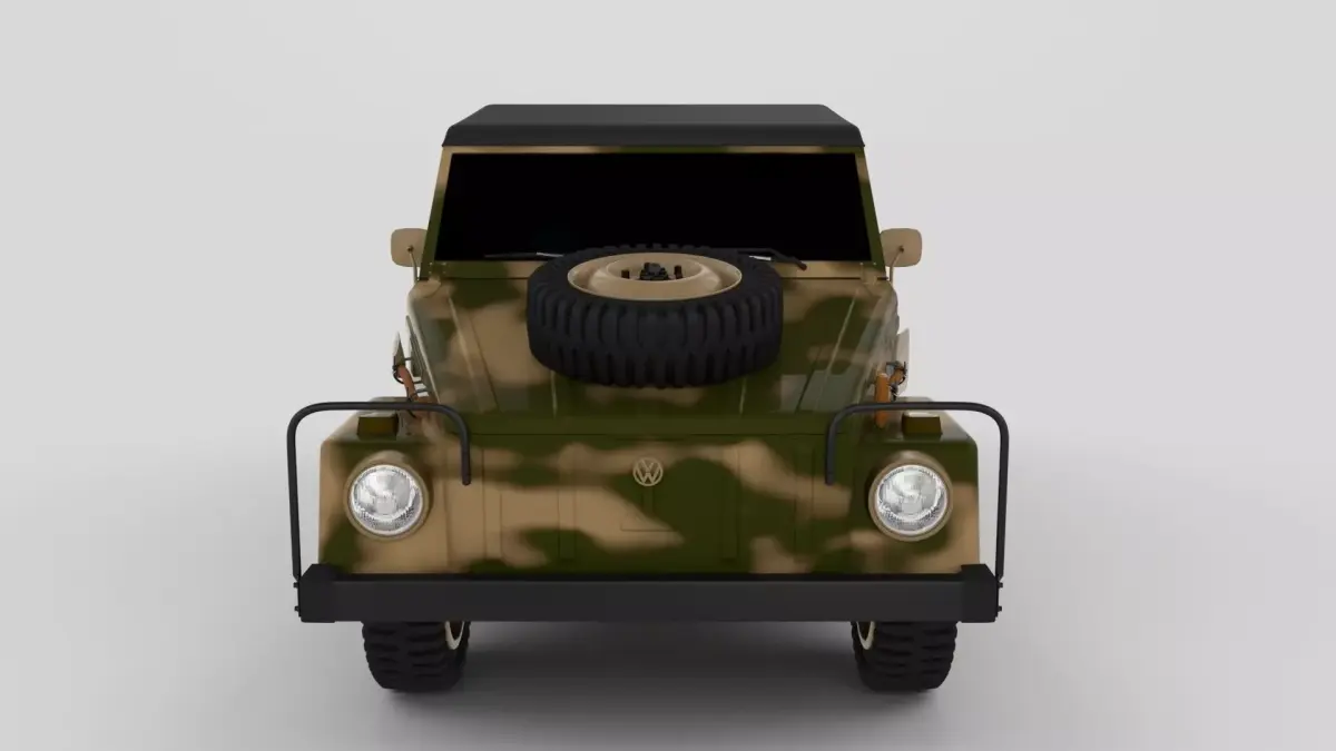 VW Type 181 Army 3D model