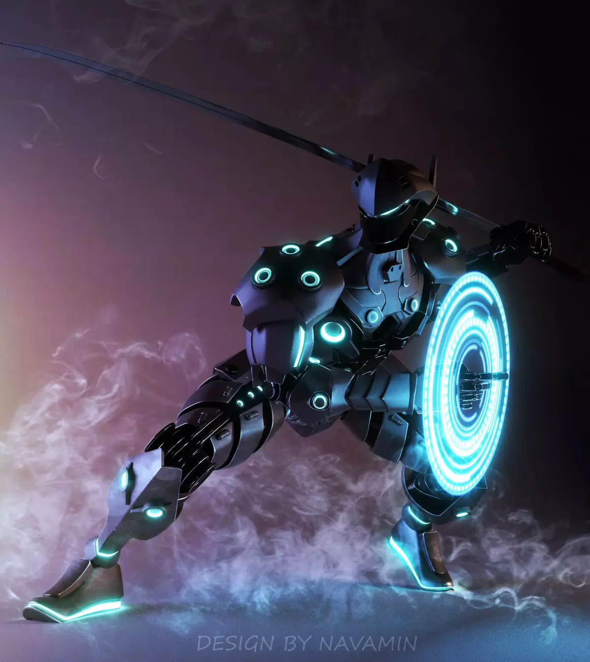 Ninja robot design mk1 3D model