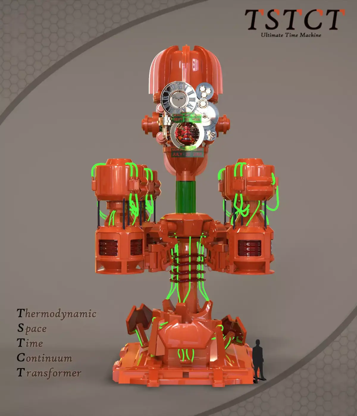 Time Machine 3D model purchase
