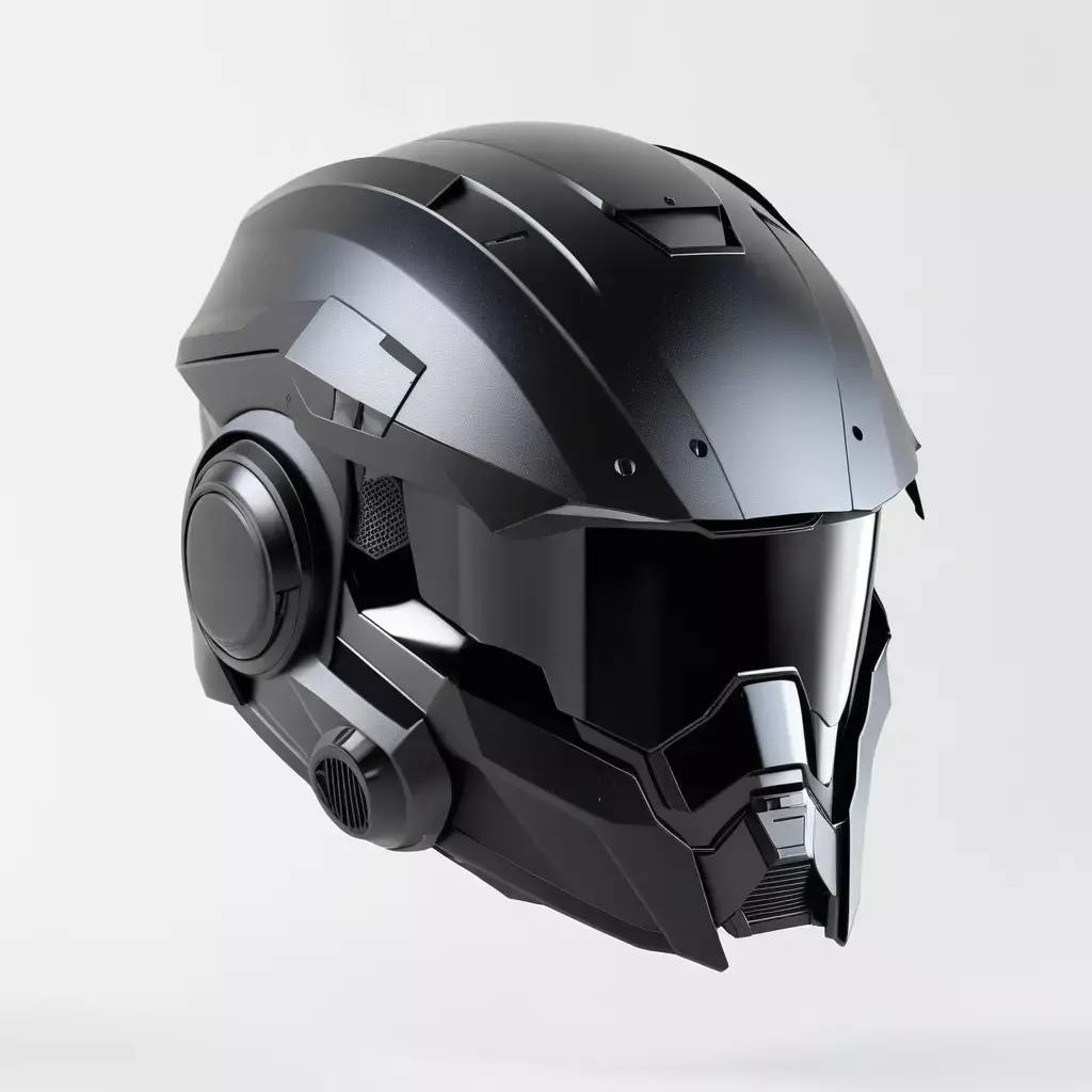 Damaged SciFi Helmet 3D Model 3D model
