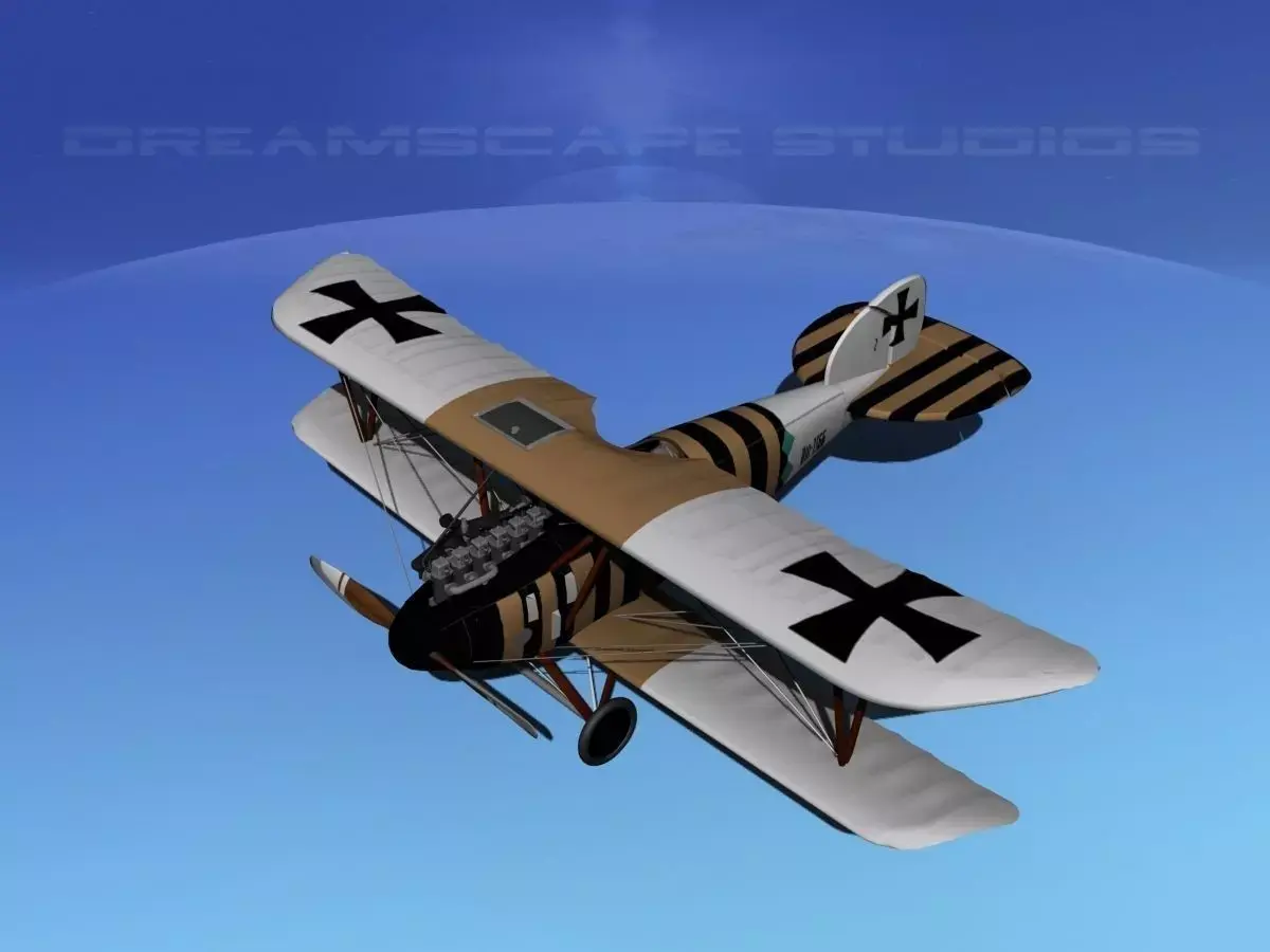 Albatross DIII Fighter 3D model by Dreamscape - Rigged