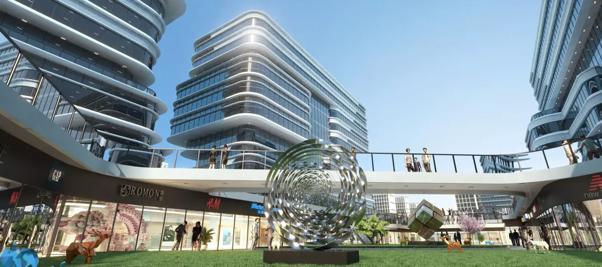 Commercial CBD shopping malls  3D model
