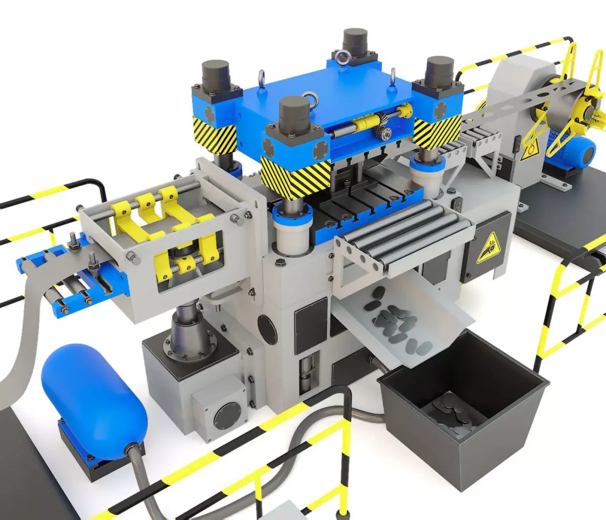 Industrial mechanical press-stamping machine tool AV6230 3D model purchase