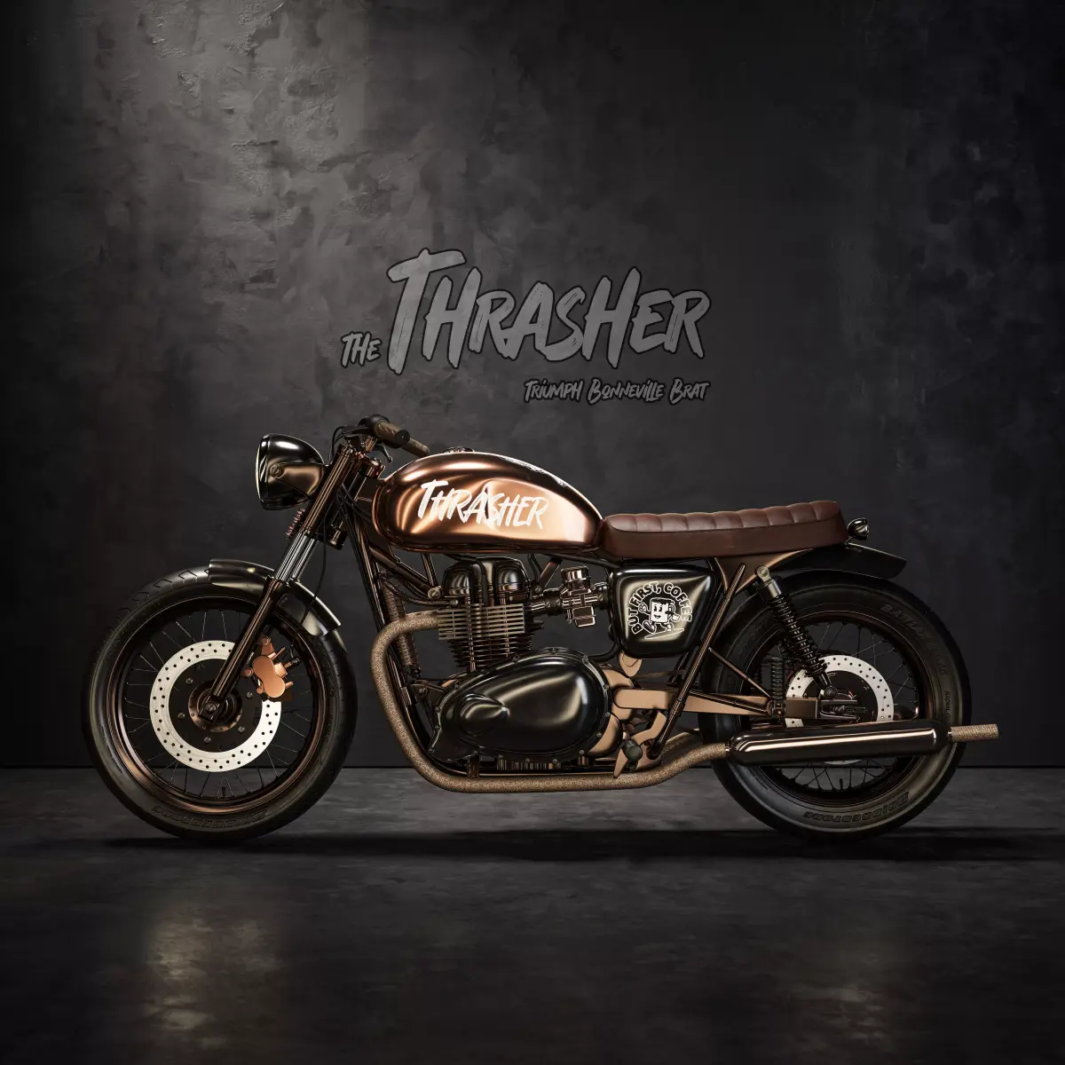 Triumph Bonneville Brat - the Thrasher 3D model