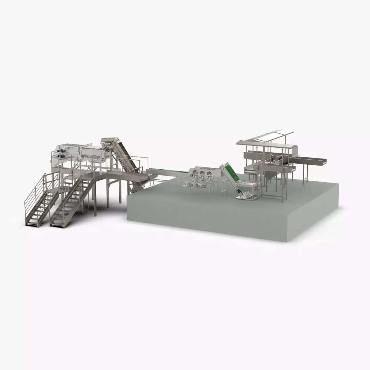 Garlic Sorting and Processing Equipment 3D model purchase