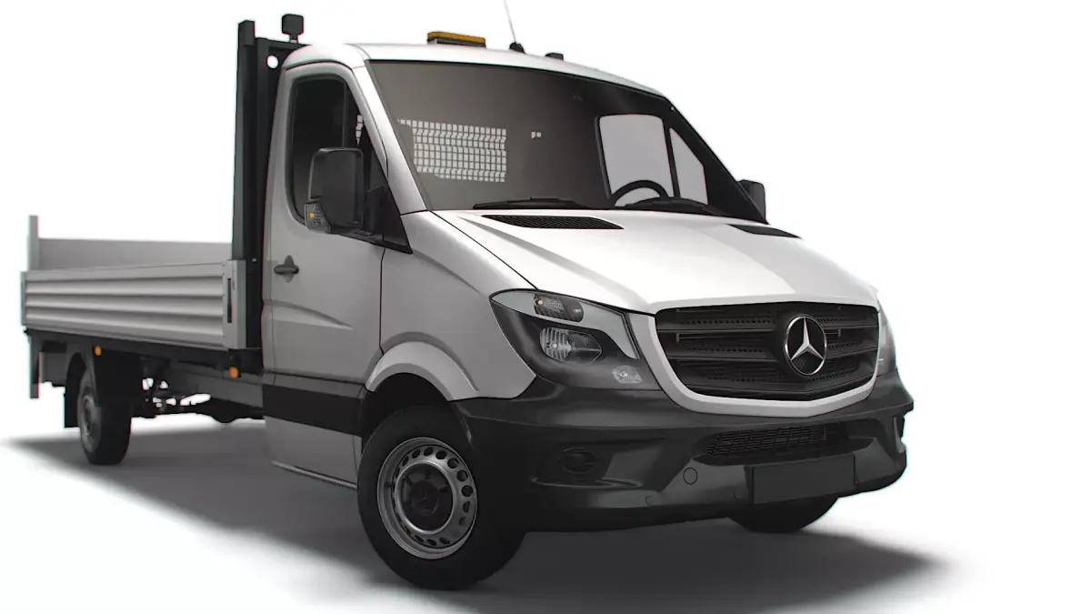 Mercedes Benz Sprinter Dropside Tail Lift 2018 3D model