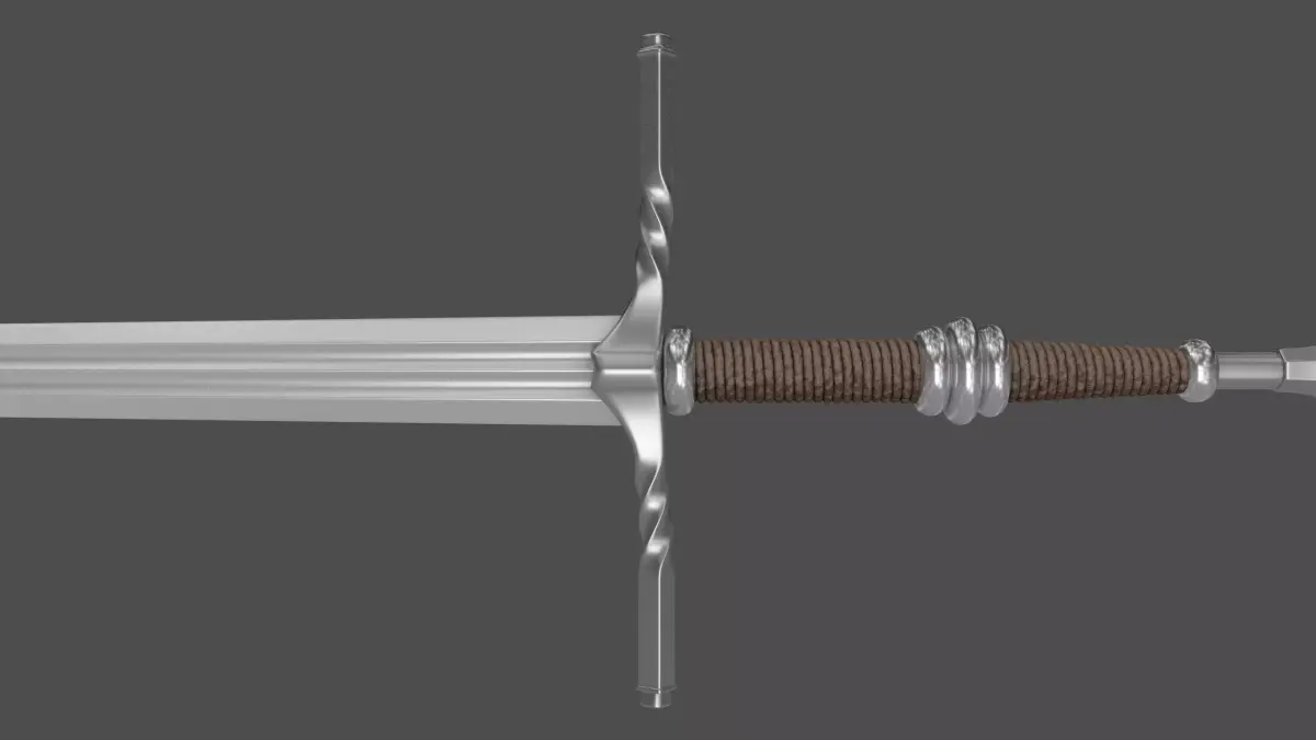 Geralt sword 3D model