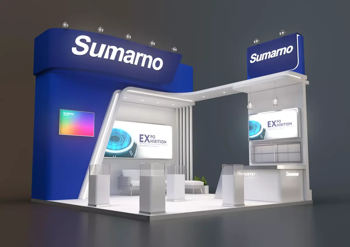 exhibition stand 36 sqm 3D model