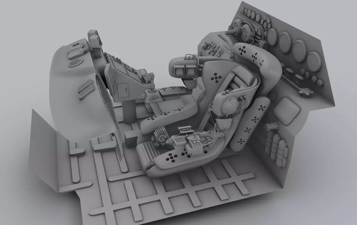 Future Interior Vehicle 3D model