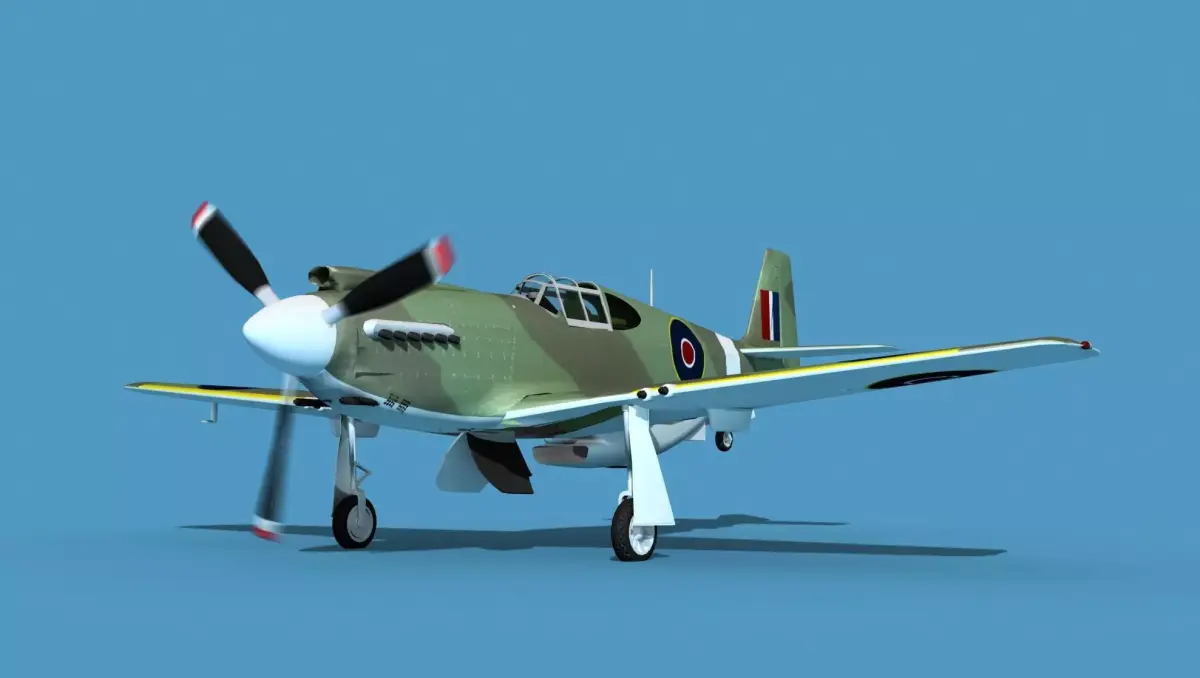 North American A-36A Apache V14 RAF 3D model