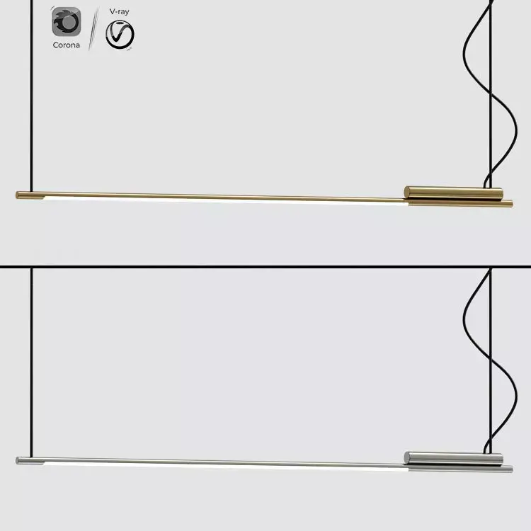 Vertigo Bird LED Aluminum Pendant Lamp 3D model