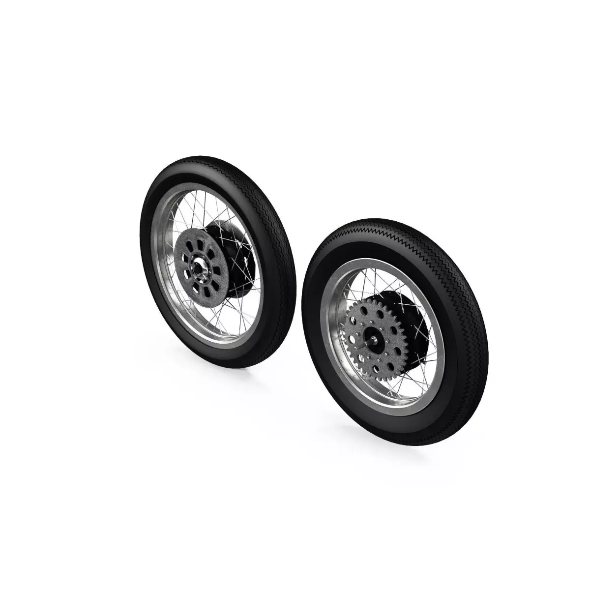 Motorcycle Wheels 3D model