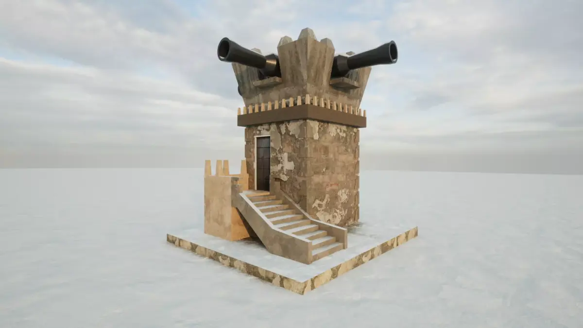 Military watchtower 3D model