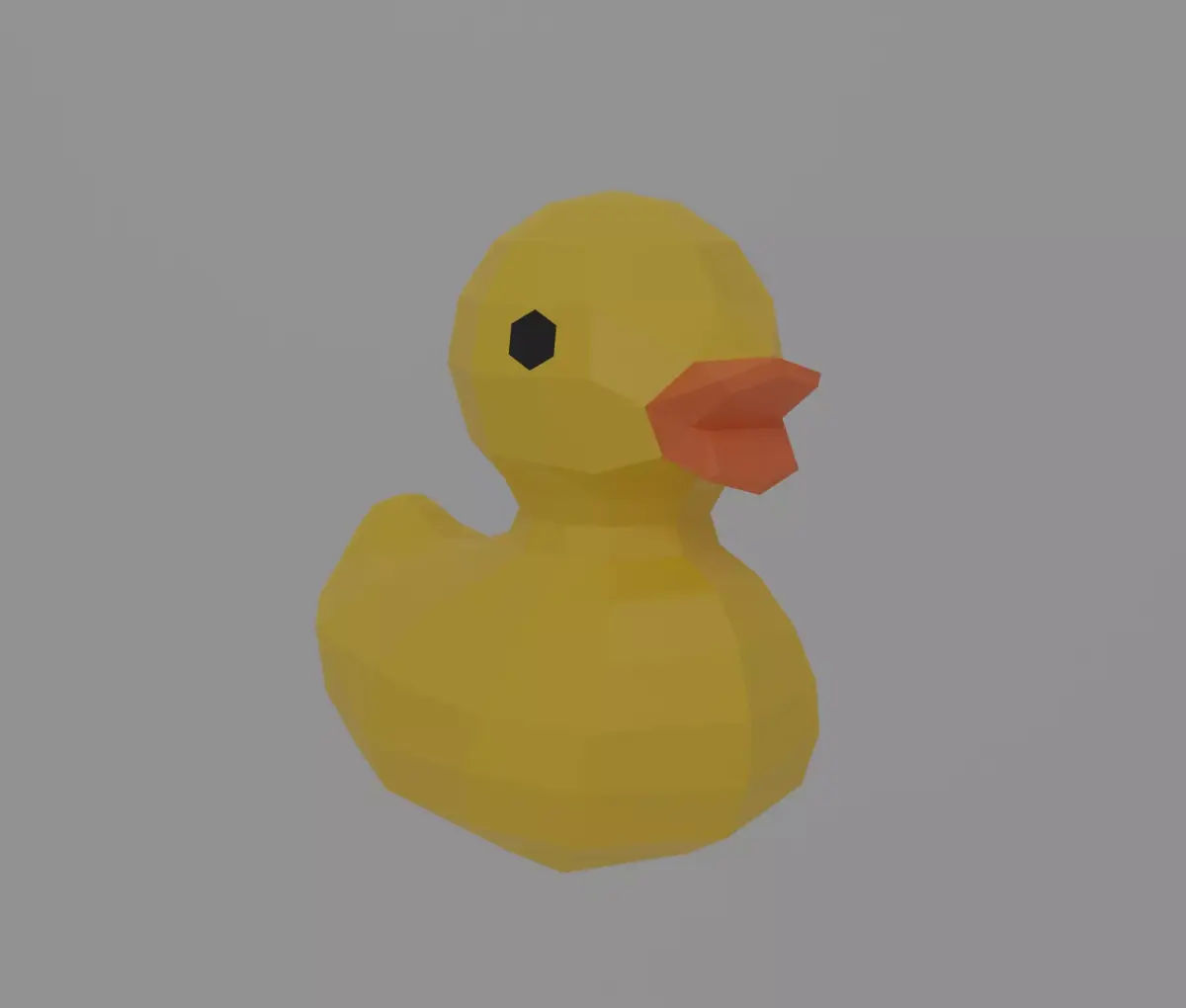 Rubber Duck Free low-poly 3D model
