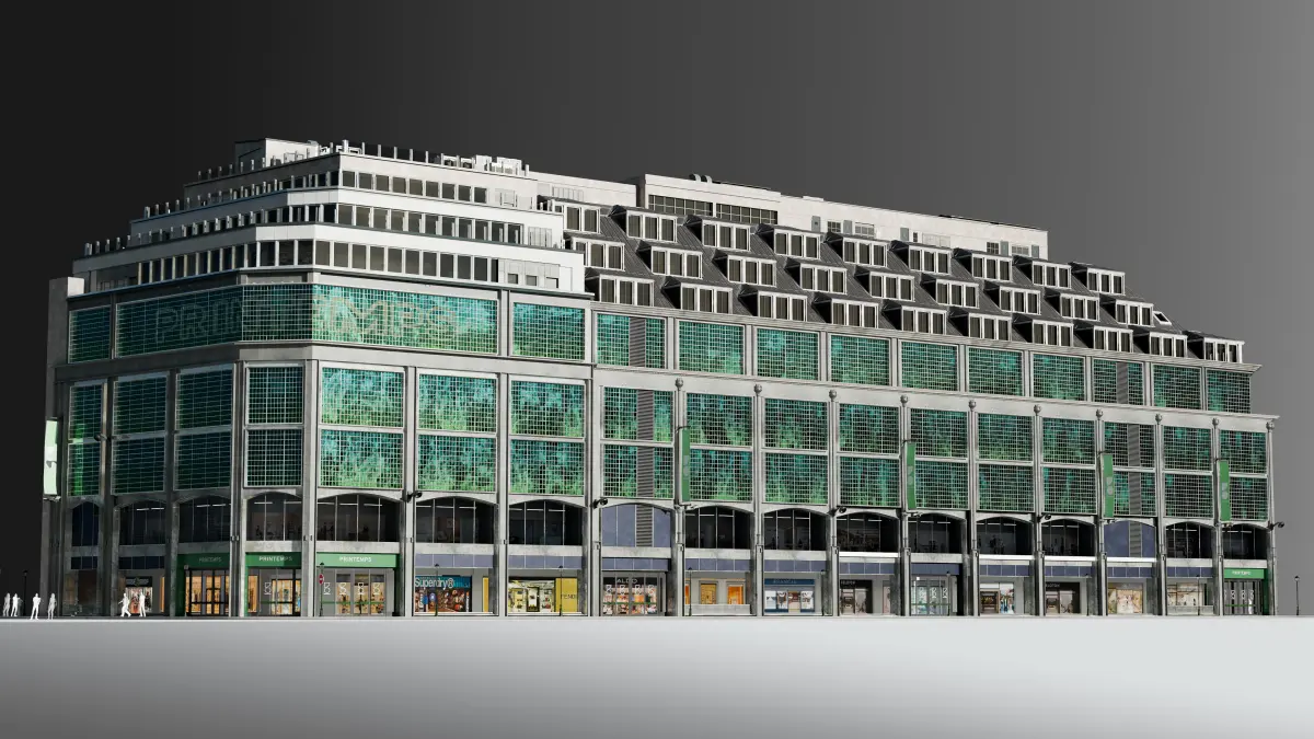 Modern Commercial Building 3D model purchase