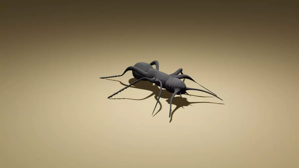 BLACK ANT  Low-poly 3D model