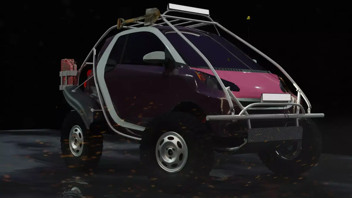 Smart Fortwo 2008 Free 3D model