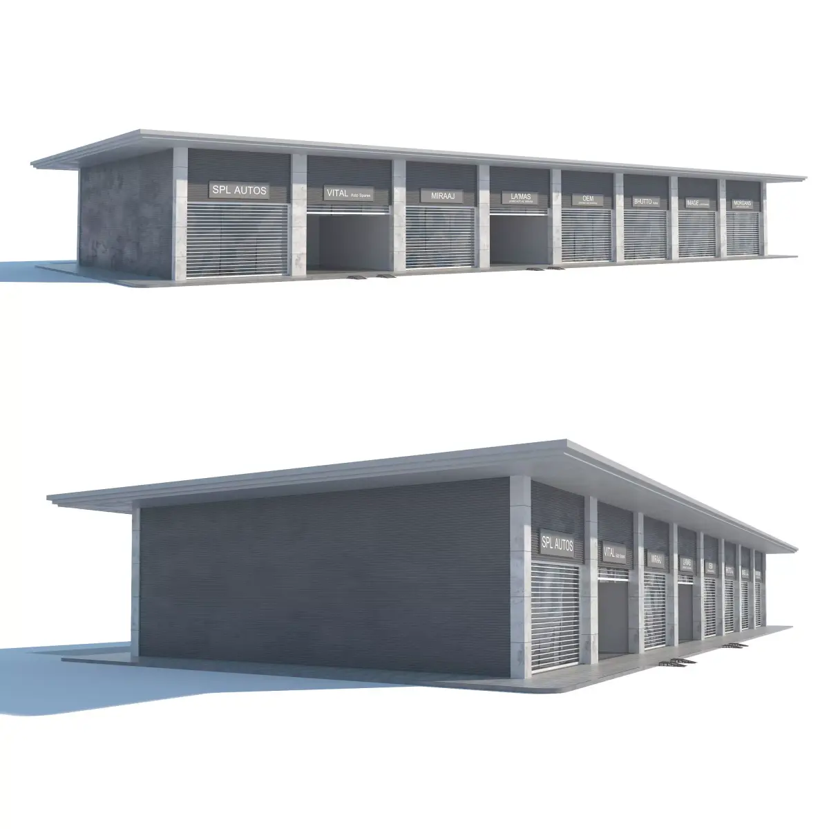 Workshop Building 3D model