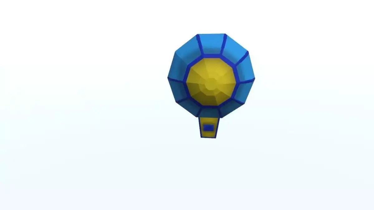 Low Poly Zeppelin Free low-poly 3D model