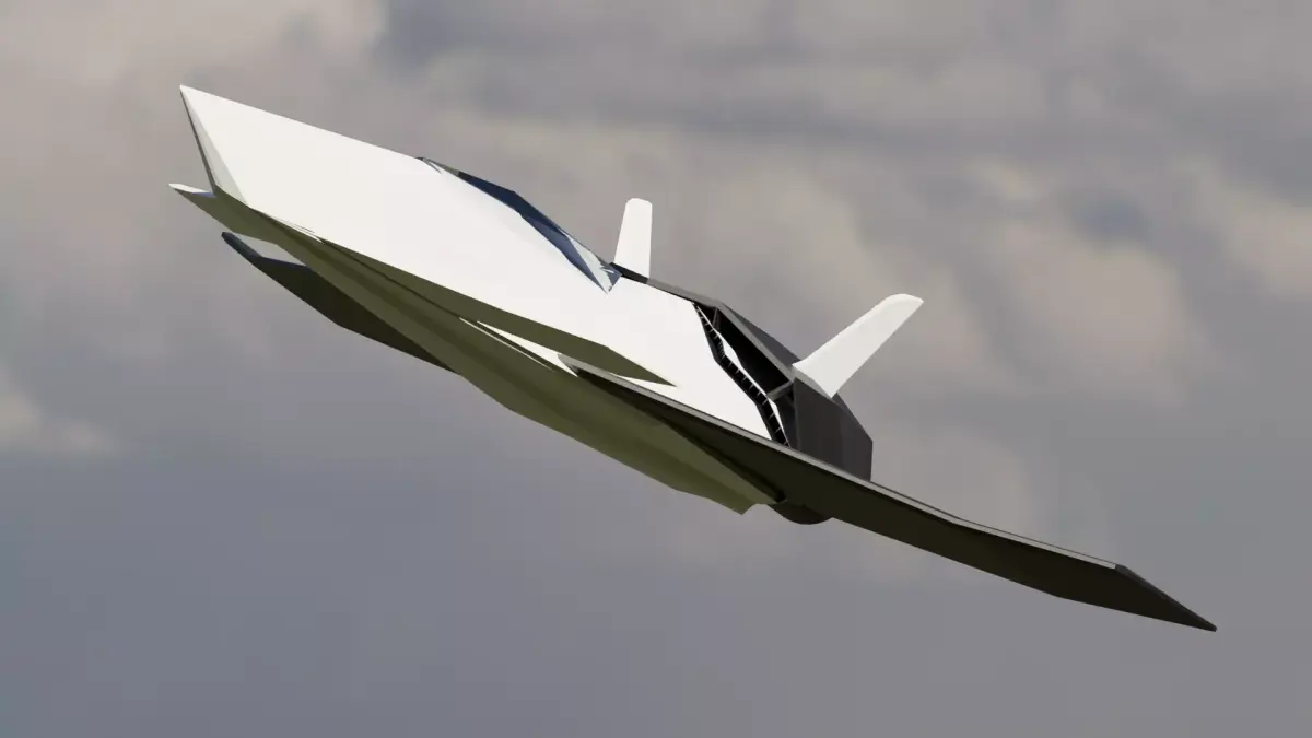 LowPoly JetFighter Gen 7 Low-poly 3D model