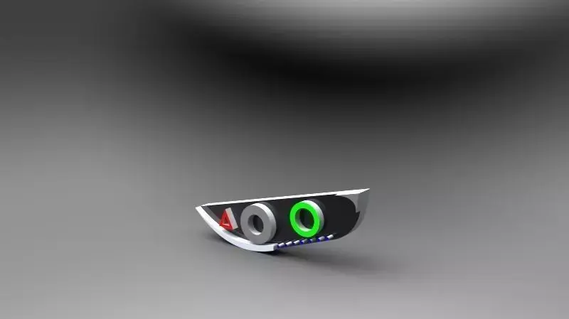 stylish car Headlight Free 3D model